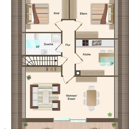 Holiday home Inselblume 34 - Mit Loggia *